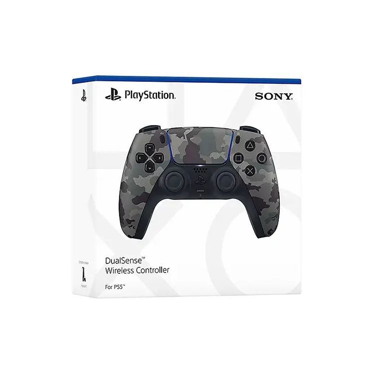 خرید دسته dualsense پلی استیشن 5 رنگ ارتشی طوسی gray camo